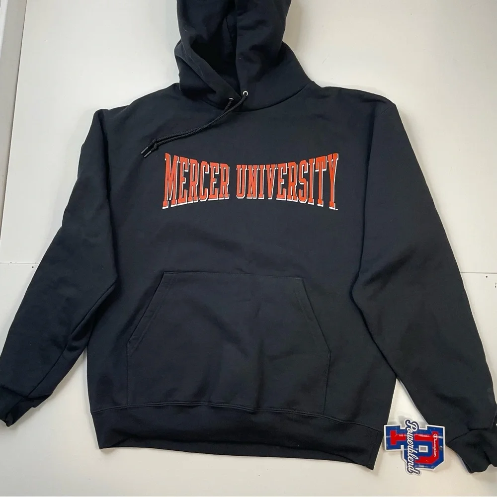 NEW Mercer University Go Bears Champion Black Hoodie size L